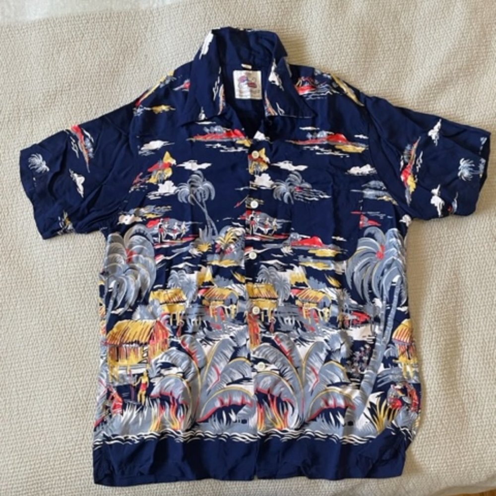 Rare Vintage Kahanamoku Hawaiian Shirt Size L